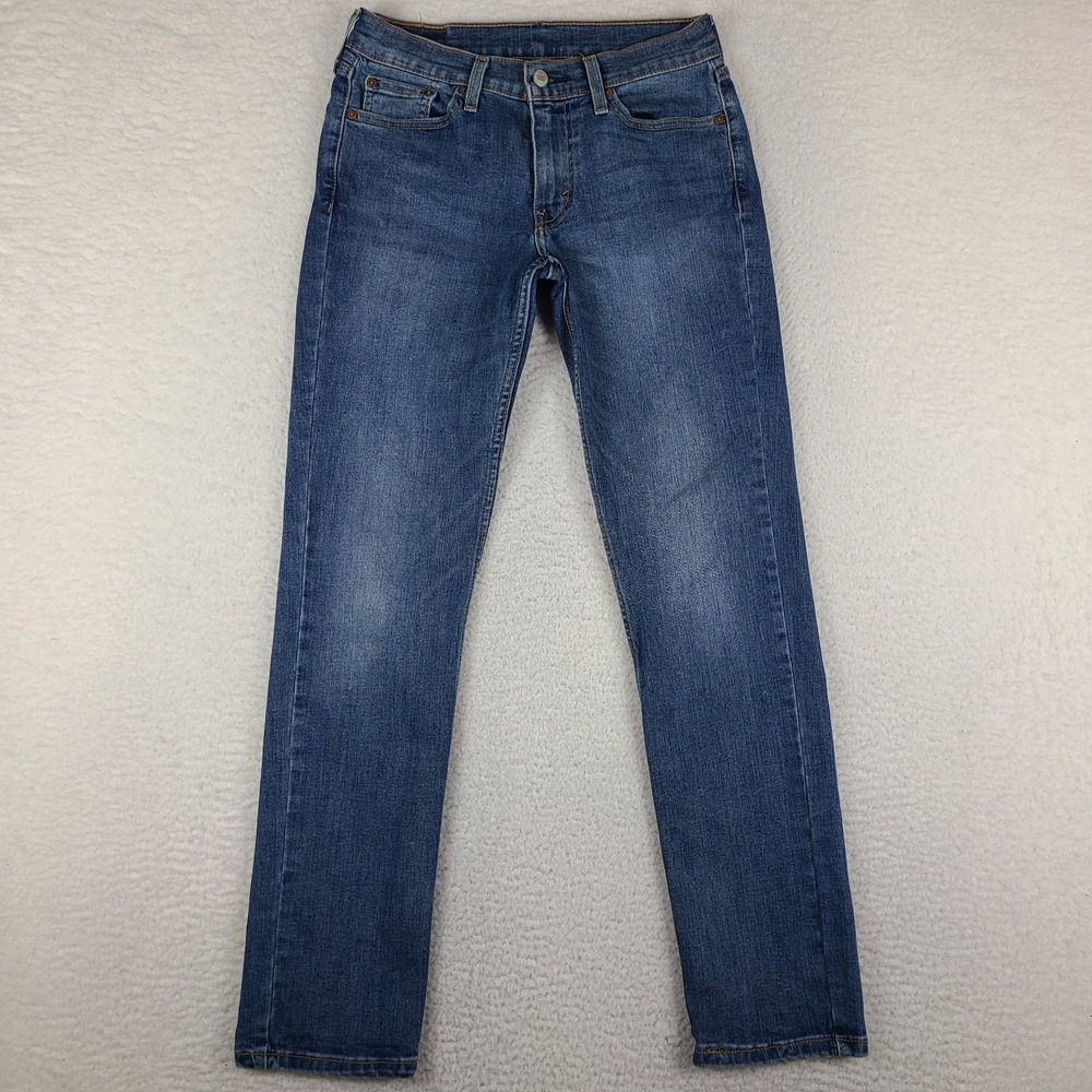Levi's 511 Jeans Mens 28x32 Blue Slim Fit Dark Wash Waterless Denim *